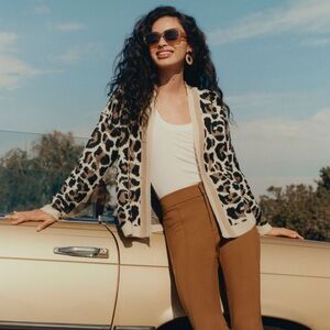 Line & Dot Luella Leopard Cardigan